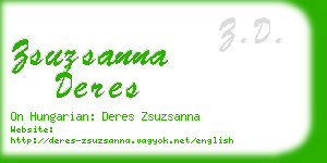 zsuzsanna deres business card